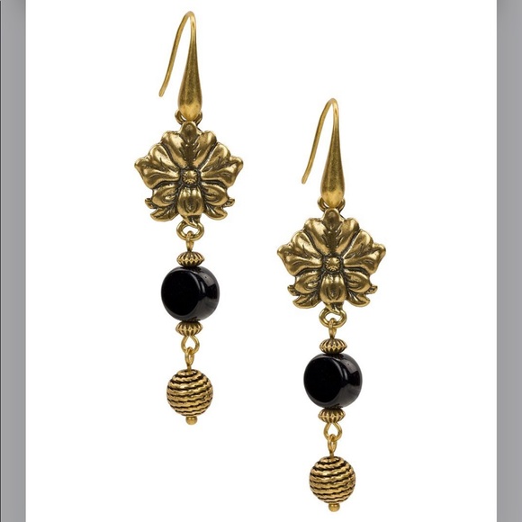 ✨Patricia Nash Flower & Vine Dangle Earrings - Picture 1 of 2